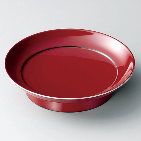 椿皿 銀彩 朱/溜 5枚セット 漆塗り 12-06203/06204 漆器の井助