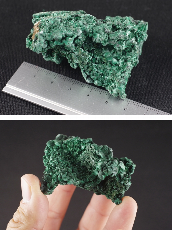 マラカイト（孔雀石）原石 75g 天然石販売 名取貴石 天然石・国産