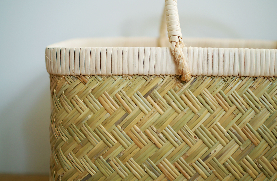 篠竹の特大買い物かご （縄手） - ウェブショップ - jokogumo - よこぐも