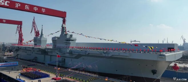 画像・写真：中国の新型強襲揚陸艦が試験航海：時事ドットコム