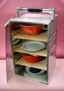 出前箱 岡持ち おかもち 洋食 4段 アルミ製