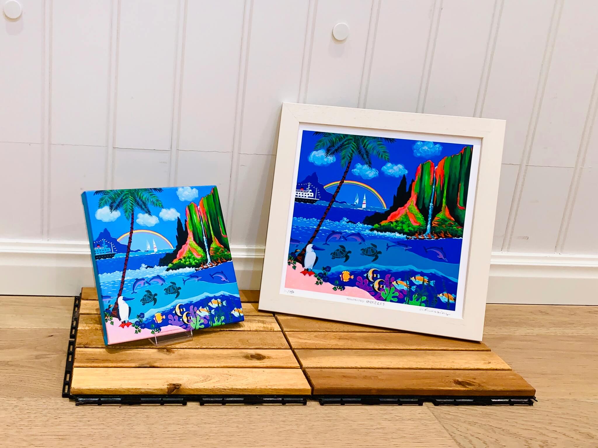 ロザリー プルッシング / Hawaiian Breezes】鮮やかに描くハワイ - 海