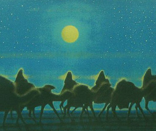 平山郁夫 流砂月光 | 絵画など美術品の販売と買取 | 東京・銀座 おいだ美術