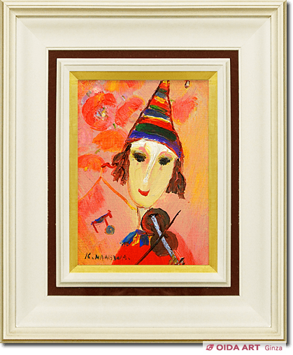 塙賢三道化油絵