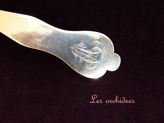 アンティーク 銀製シュガーシフタースプーン