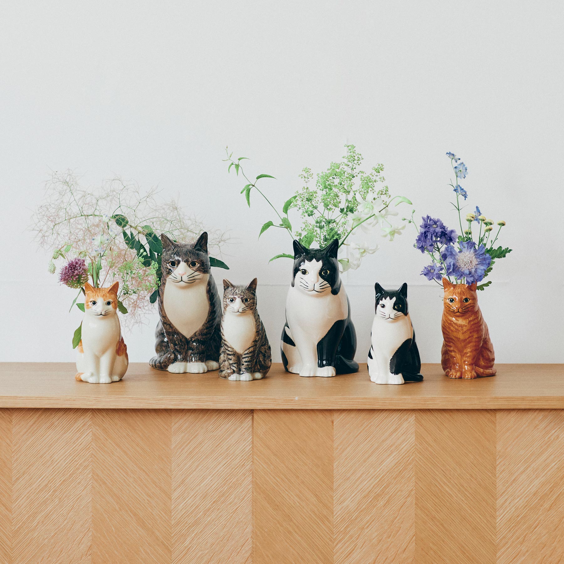 Quail Ceramics キャット・フラワーベース｜フラワーベース｜オルネ ド