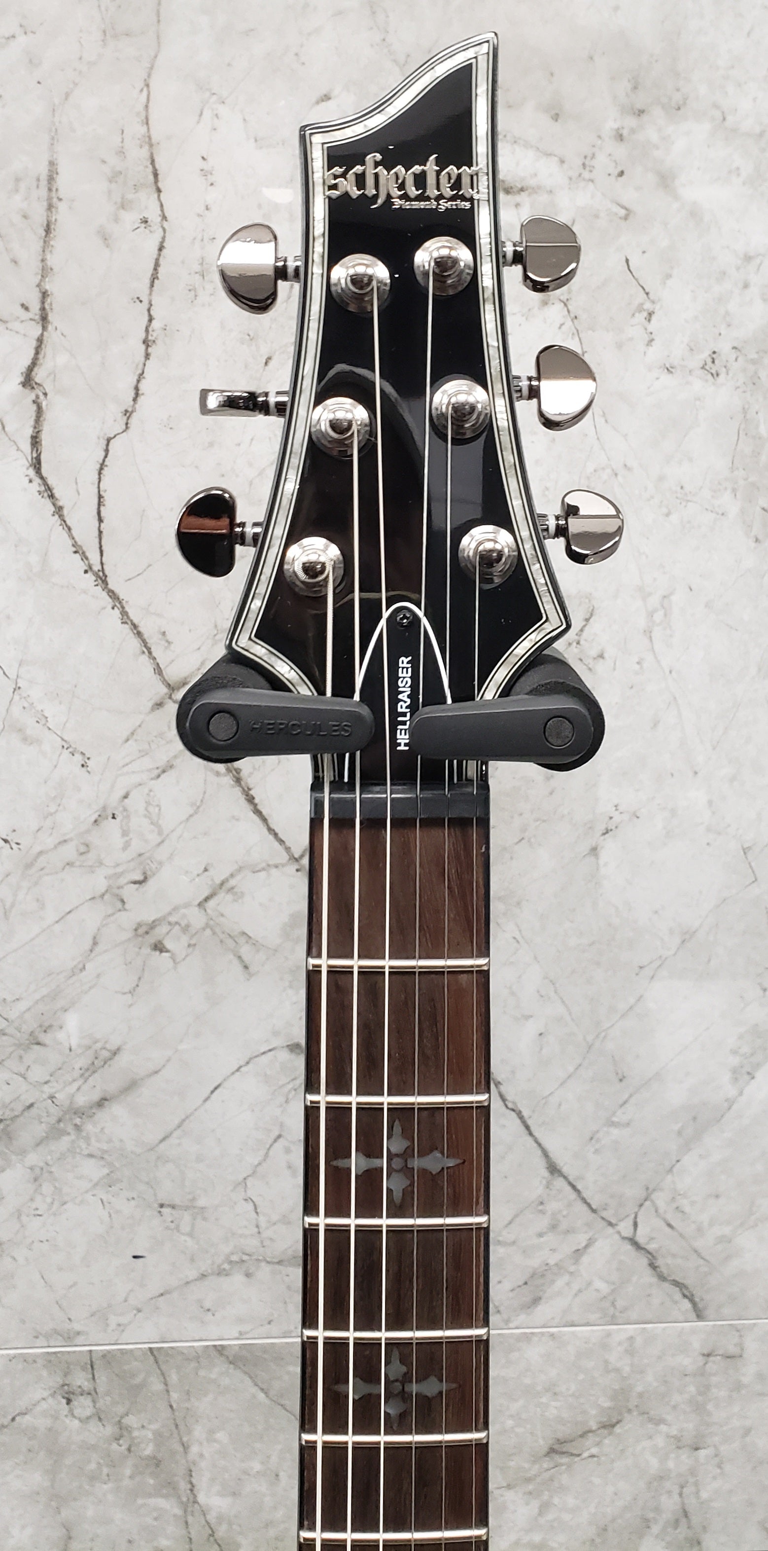 Schecter C-1 Hellraiser Series HR-C-1-BLK Gloss Black Guitar with