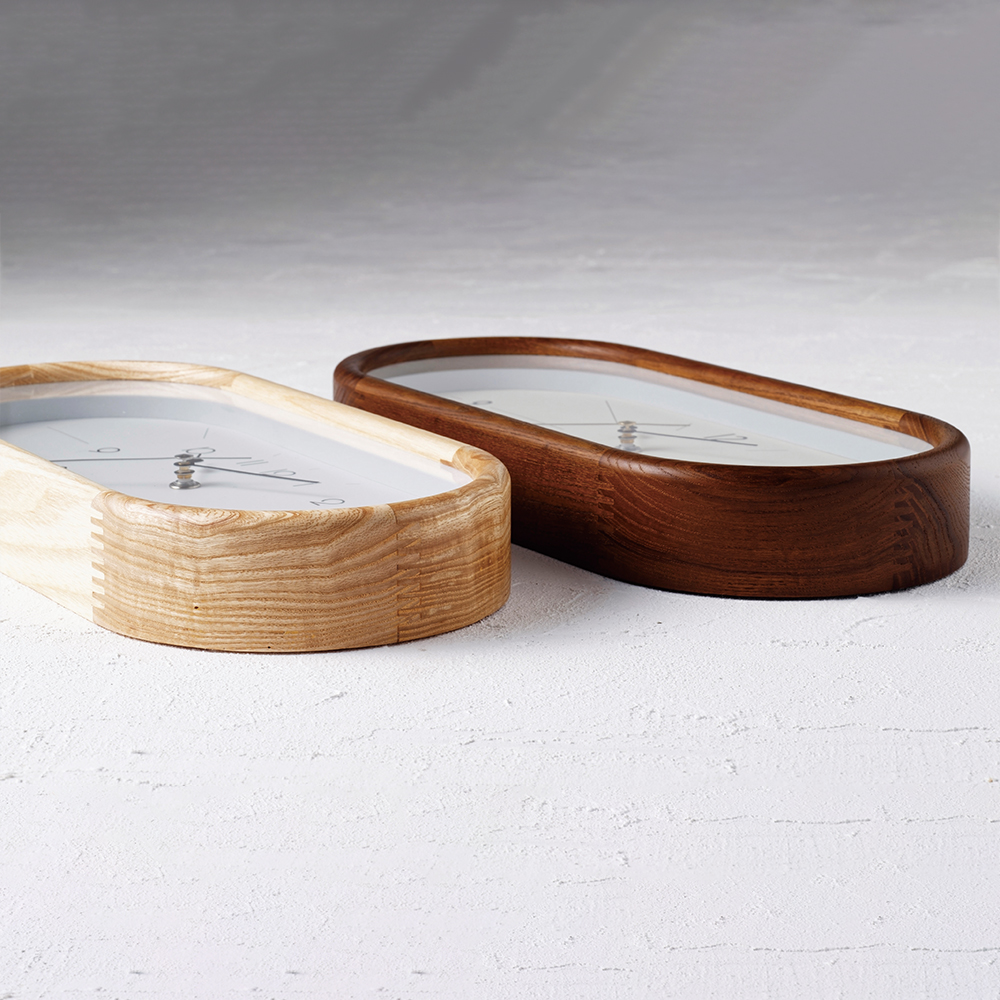 Curva（クルヴァ）ウォールクロック（ナチュラル） - 時計の通販