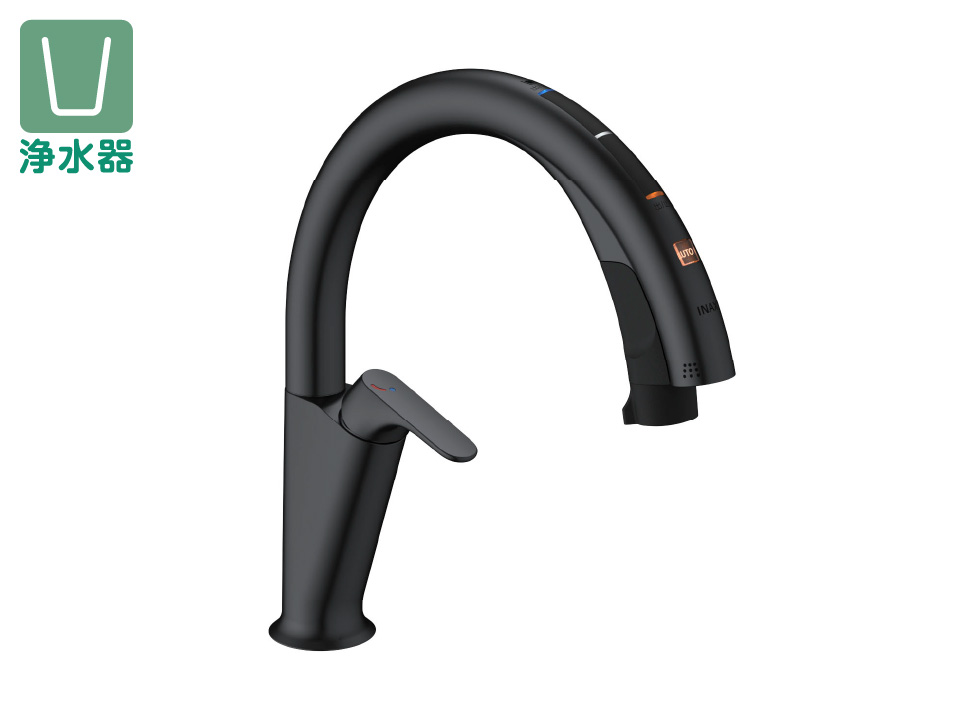 取付工事付 キッチン用タッチレス水栓 ナビッシュ ハンズフリータイプ