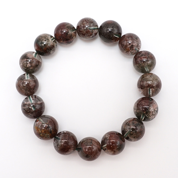 天然石✧希少アミアンサスインクルージョン￼クォーツブレスレット ヒーリング 浄化 クリスタル 潜在意識 透明 クォーツ ブレスレット 天然石