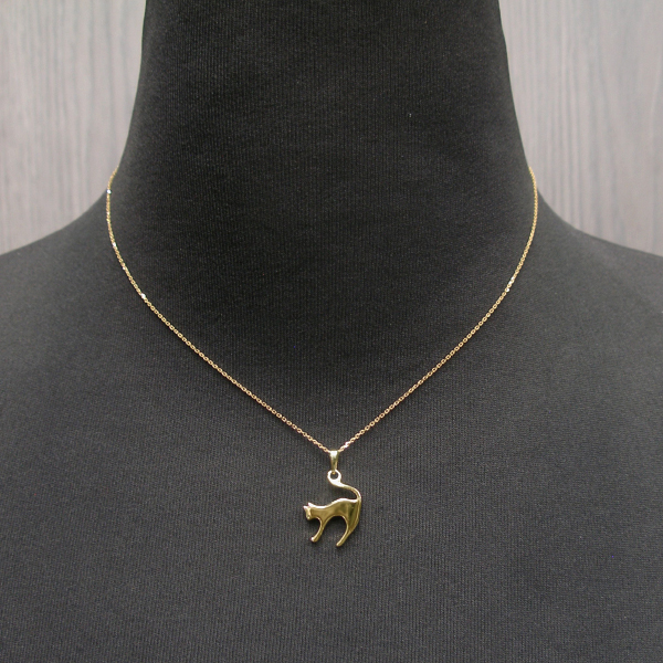 K18猫 ねこネックレス