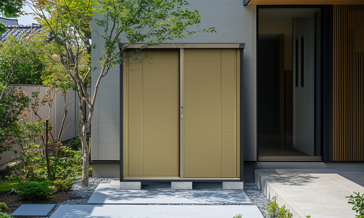 モダン住宅に映える！田窪工業所の物置に新色「アイボリーブラック