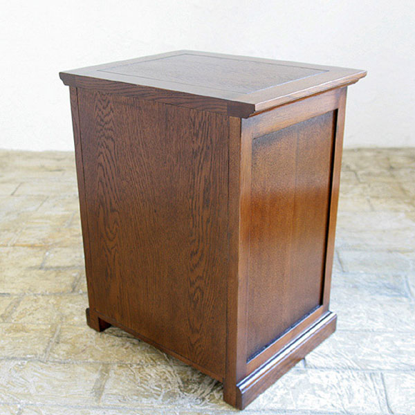 英国アンティークリプロダクト オーク 3DWテレフォンチェスト 【玄関前