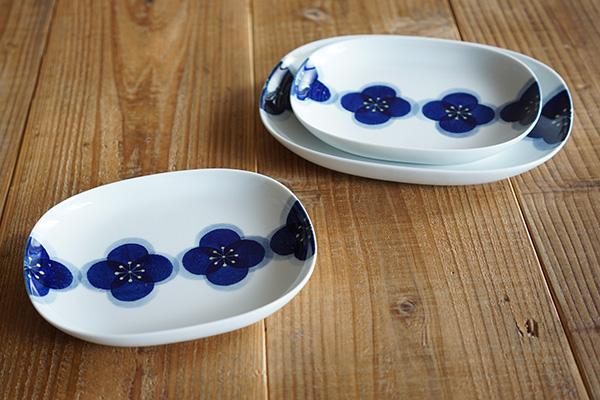 白山陶器 おし花 プレート S｜和食器の通販 monsen