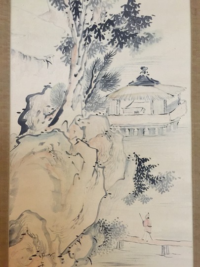 池大雅 年期入 山水図｜古美術・掛け軸の販売・買取・鑑定-松本松栄堂