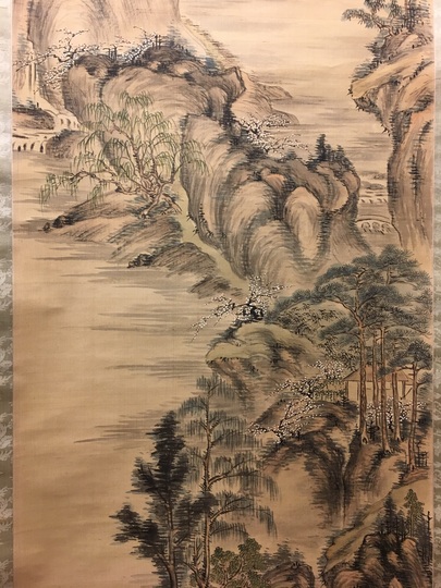 貫名海屋 浅峰山水図｜古美術・掛け軸の販売・買取・鑑定-松本松栄堂