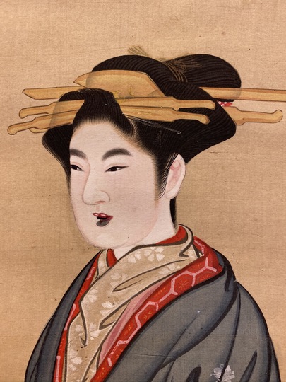 祇園井特 美人図｜古美術・掛け軸の販売・買取・鑑定-松本松栄堂