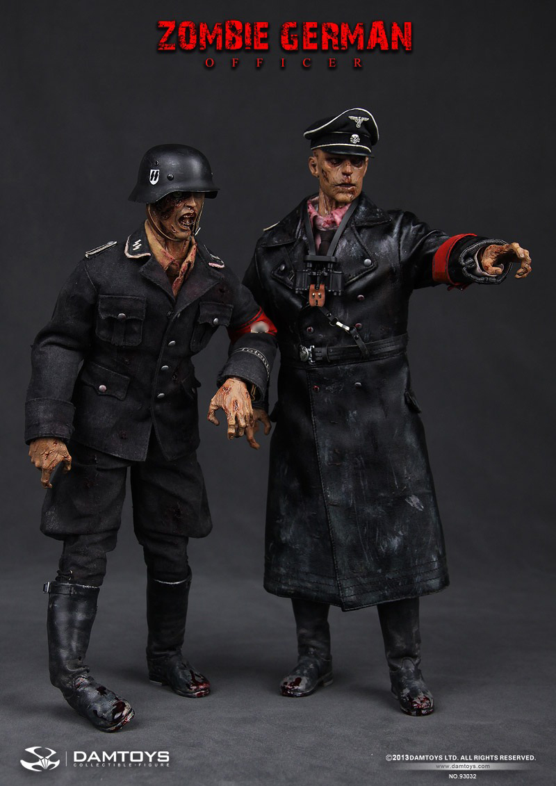 Zombie German SS Soldier Dam Toys - Machinegun