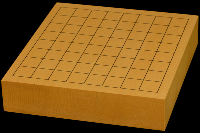 おまかせ】本榧卓上碁盤／9路・6路 両面盤 1.5寸（一枚板・柾目