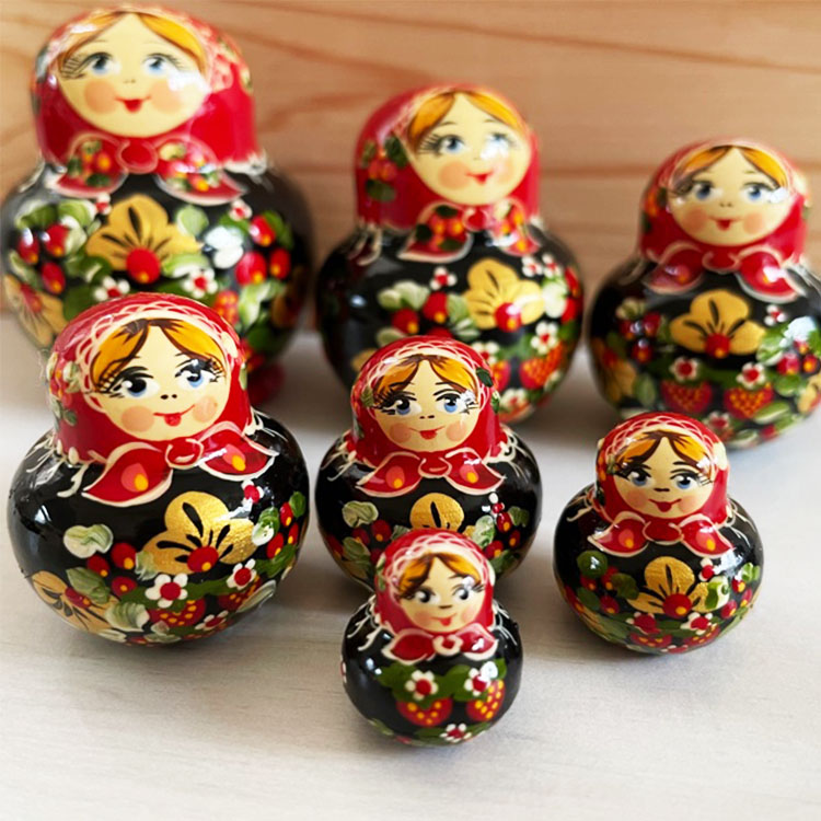 ロシア雑貨店マリンカ / ガリーナ・チェーホワ作 マトリョーシカ gc010-10p