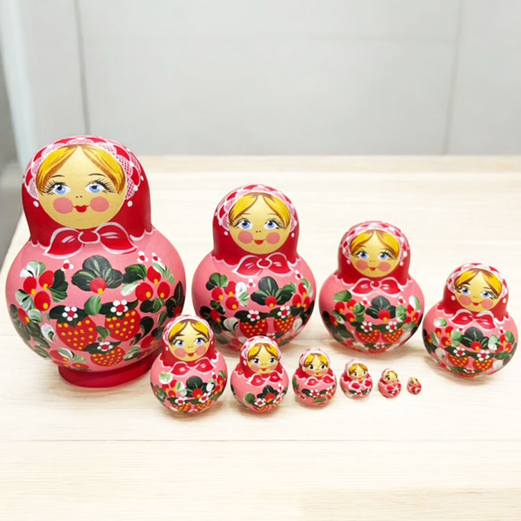 ロシア雑貨店マリンカ / ガリーナ・チェーホワ作 マトリョーシカgc018-10p