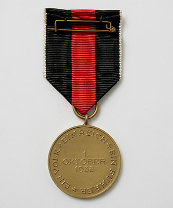 WWII ドイツ軍、ズデーテンラント従軍徽章/実物・未使用