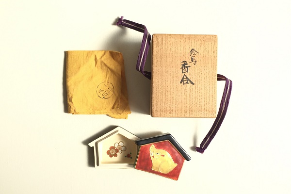 茶道 香合 亥 絵馬 久田宗也書付 真葛焼 宮川香斎作販売|通販