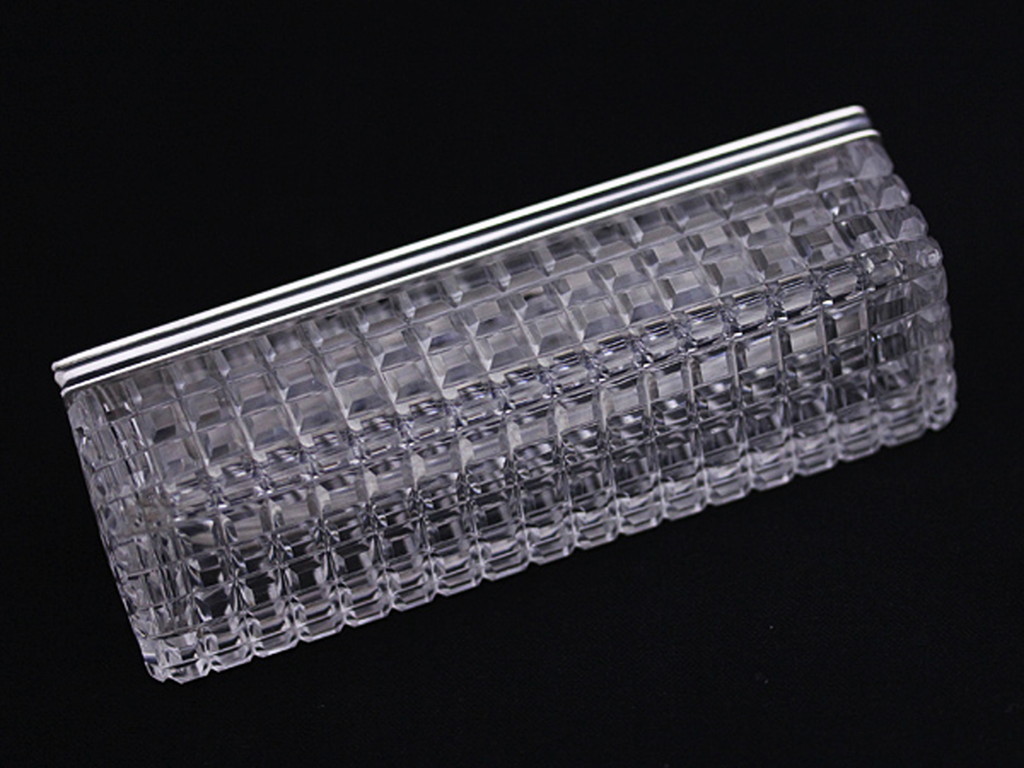 銀とガラス製の厳かなアンティーク小物入れ 【1860年頃】