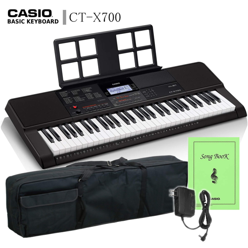 カシオ ベーシックキーボード CT-X700 「ケースセット」by福山楽器センター