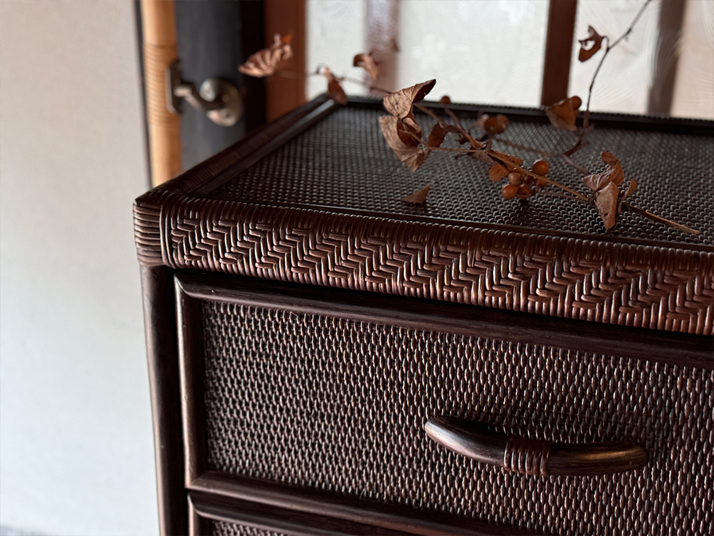 5段ラタンチェスト | 籐家具職人の店みうらラタン
