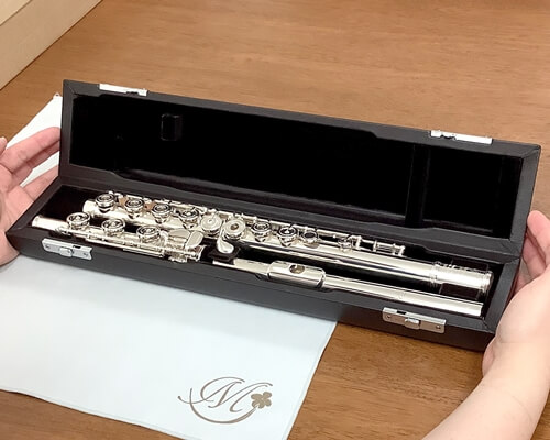 フルートケース 合皮ブラウン【H管用】 | ミヤザワフルート