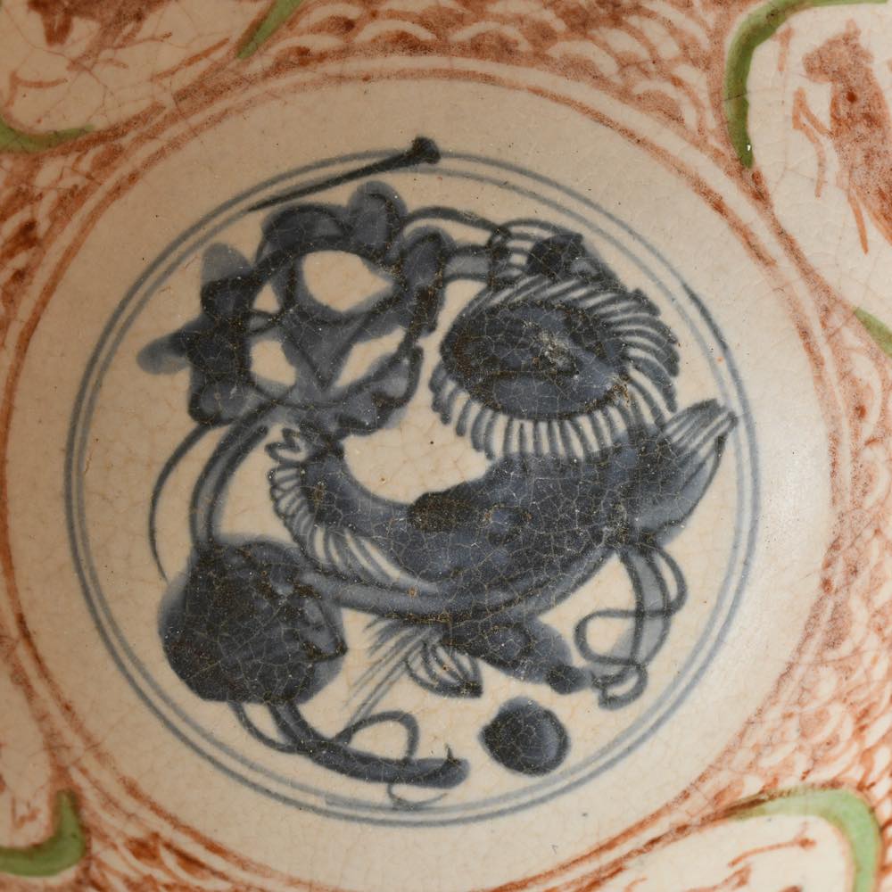 中国 明代 赤絵大鉢 ｜ みんげい おくむら （日本と世界の民芸）