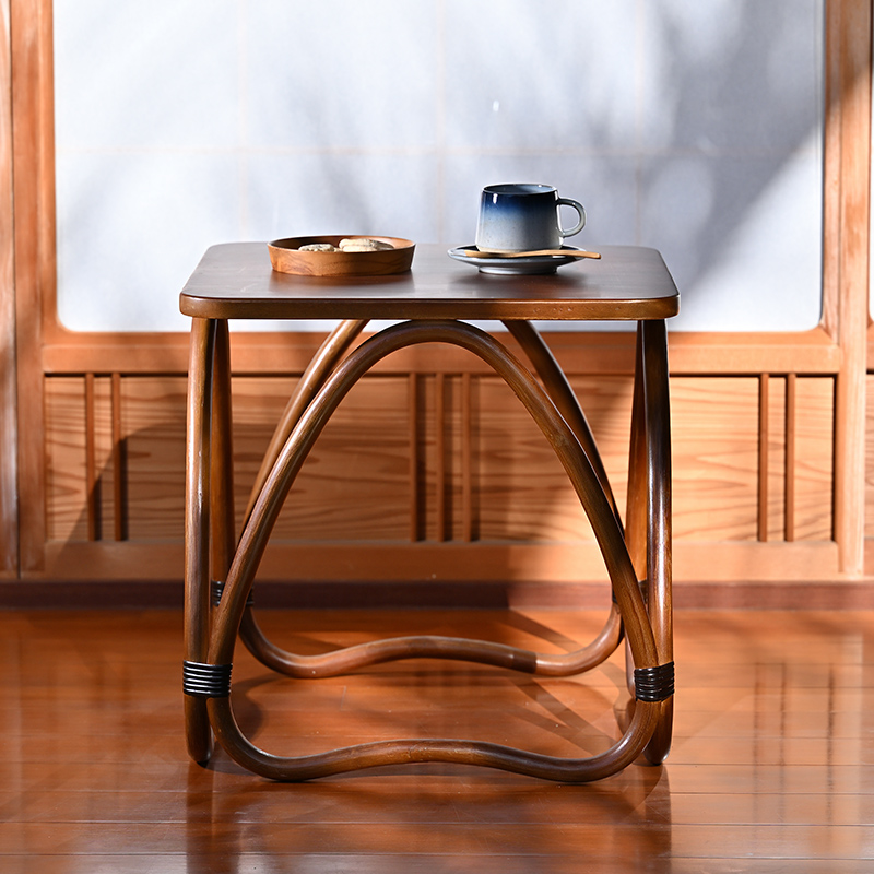 ラタン サイドテーブル 天然木 角形 T266KAを激安で販売する京都の村田家具