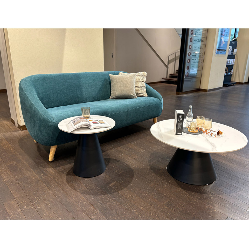 ソファALEXIA 3人掛け ピーコックグリーン【送料・開梱設置無料