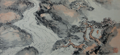 橋本関雪 山水図/Web書画ミュージアム