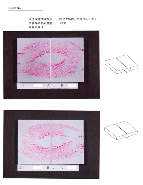 浸透探傷用アルミ焼き割れ試験片 PT TP-03 | NDTマート