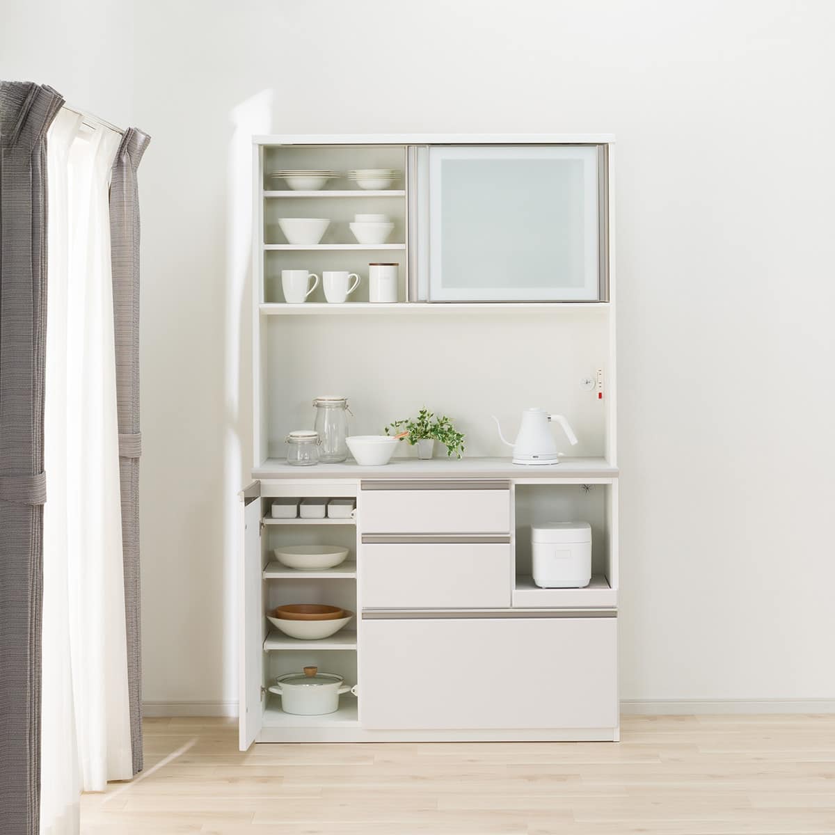 キッチンボード(アルミナ3 120KB WH) | ニトリネット【公式】 家具