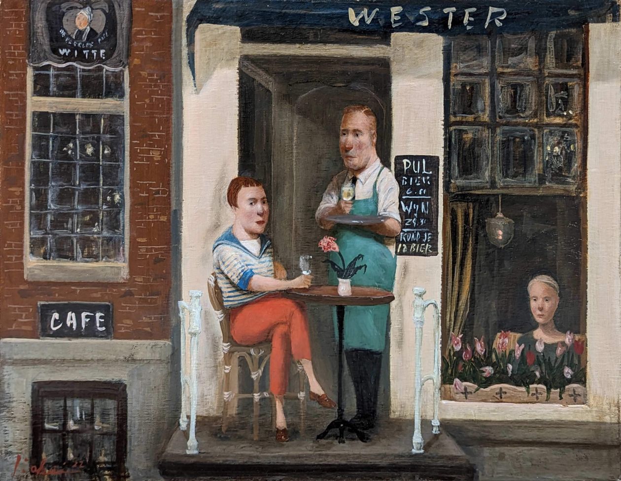 筧 本生展 －カフェの男と女－｜日動画廊 展覧会情報