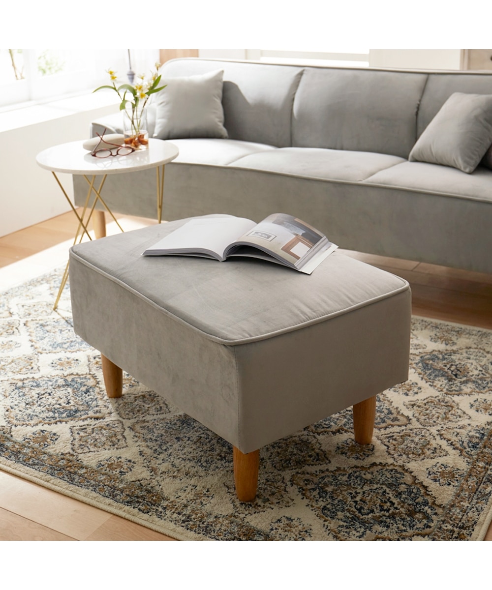 オットマン｜スツール ベロア調 大人可愛い 通販【ニッセン】