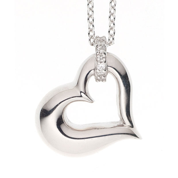 遺骨ペンダント オープンハート シルバー925 | ソウルジュエリー 公式