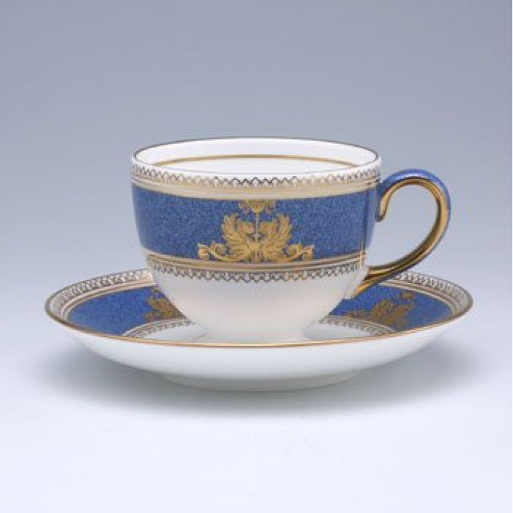 ウェッジウッド コロンビアパウダーブルー ティーカップ&ソーサー