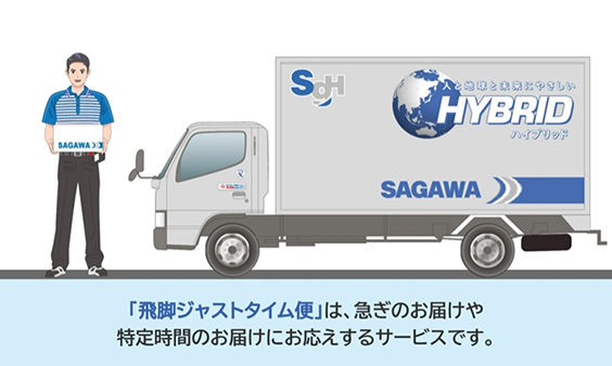 佐川急便】飛脚ジャストタイム便｜サービスガイド｜動画ギャラリー