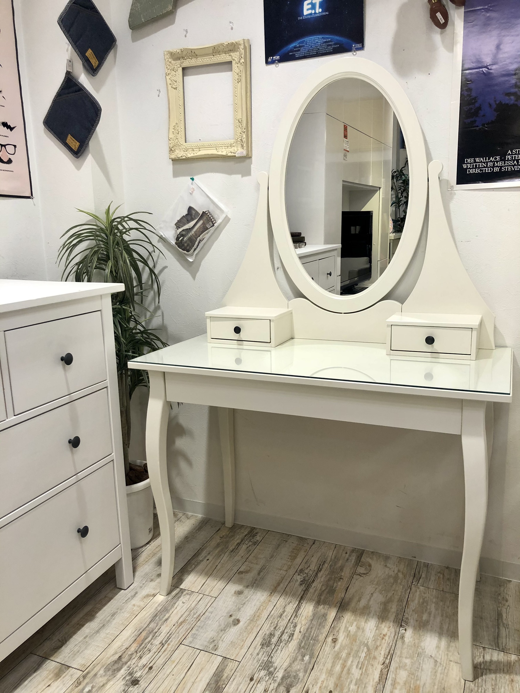 IKEA ドレッサー HEMNES ドレッシングテーブル ミラー付き 買取しま