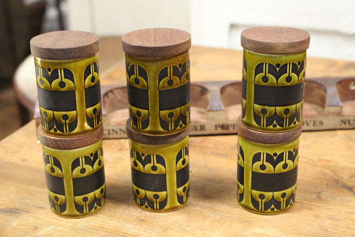 ヴィンテージホーンジー オリーブ&ビネガーポット/アンティーク食器