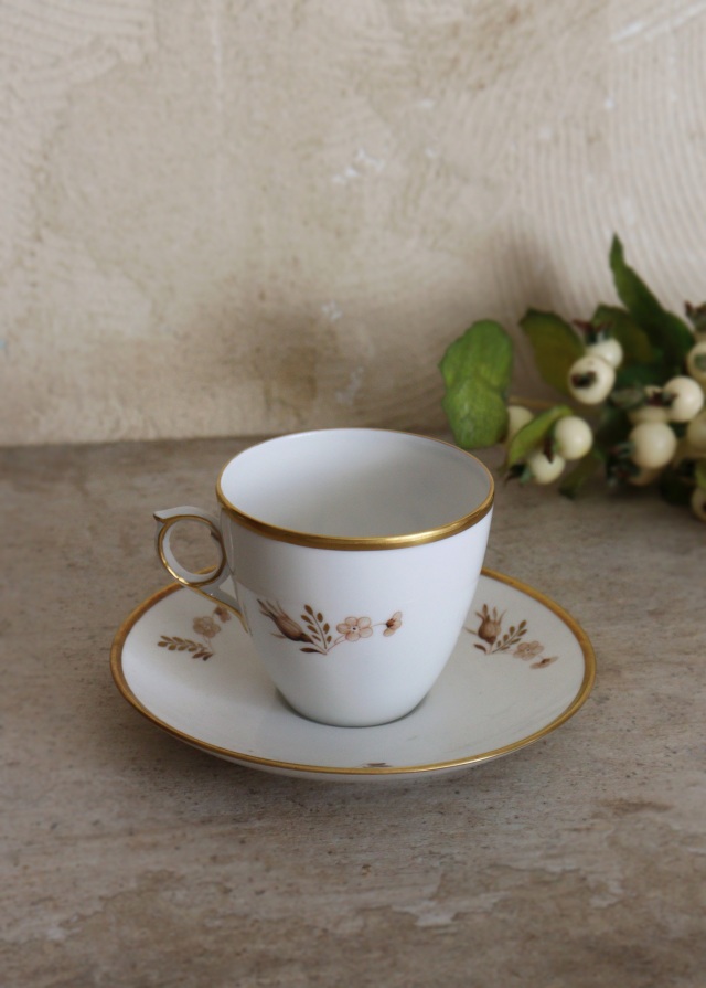 ロイヤルコペンハーゲン ブラウンローズカップ＆ソーサー デミタス