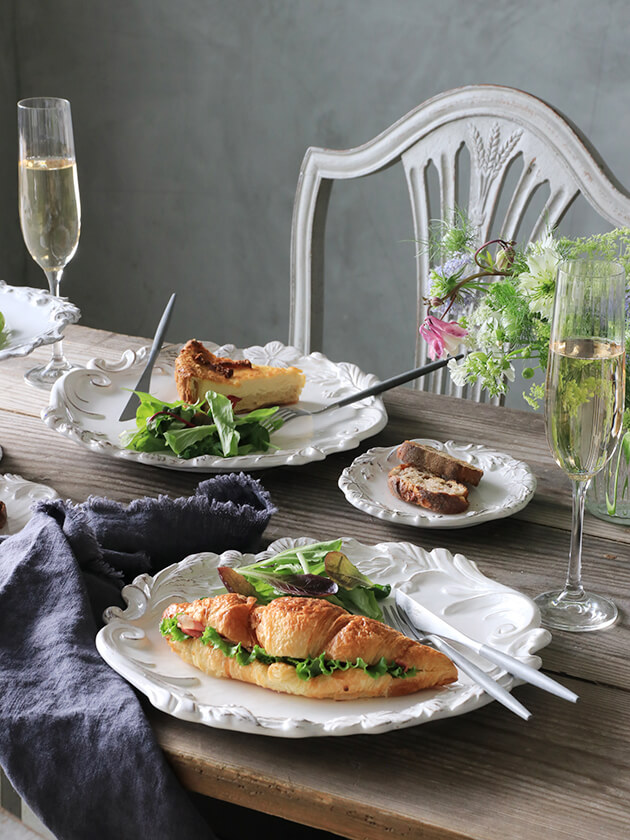 ELIOS MYFLOWER エリオス マイフラワー ディナープレート 29cmホワイト