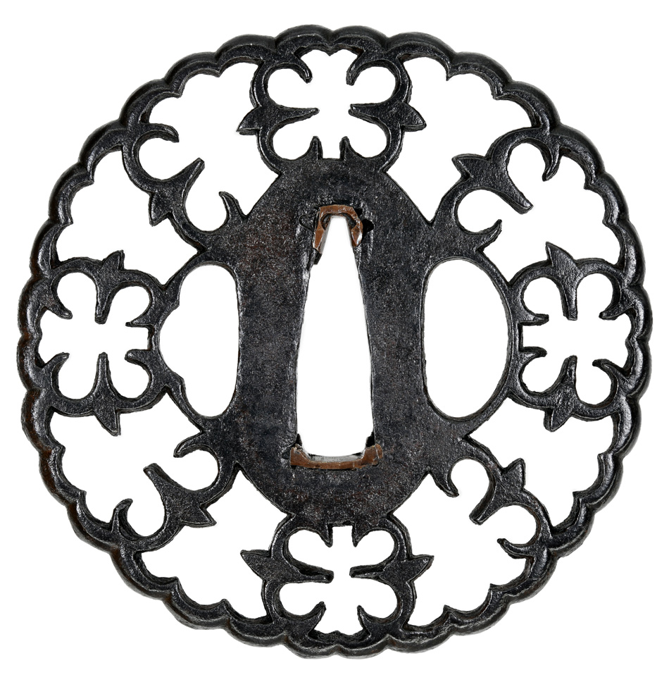 鍔 無銘 尾張（江戸時代） 雁金透鍔 (TU-021121)｜刀・日本刀の販売