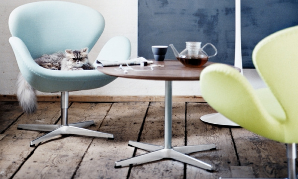 スーパー円コーヒーテーブル A202 W75×D75cm / ウォルナットFRITZ