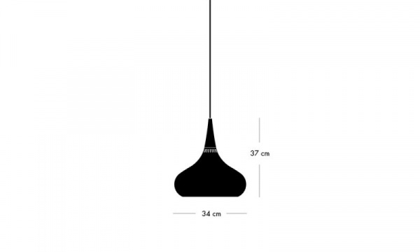 オリエント ペンダントライト P2 / ブラック×ローズウッドFRITZ HANSEN