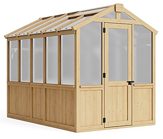 Yardistry 7x10 Meridian Cedar Wood Greenhouse (YM11950)
